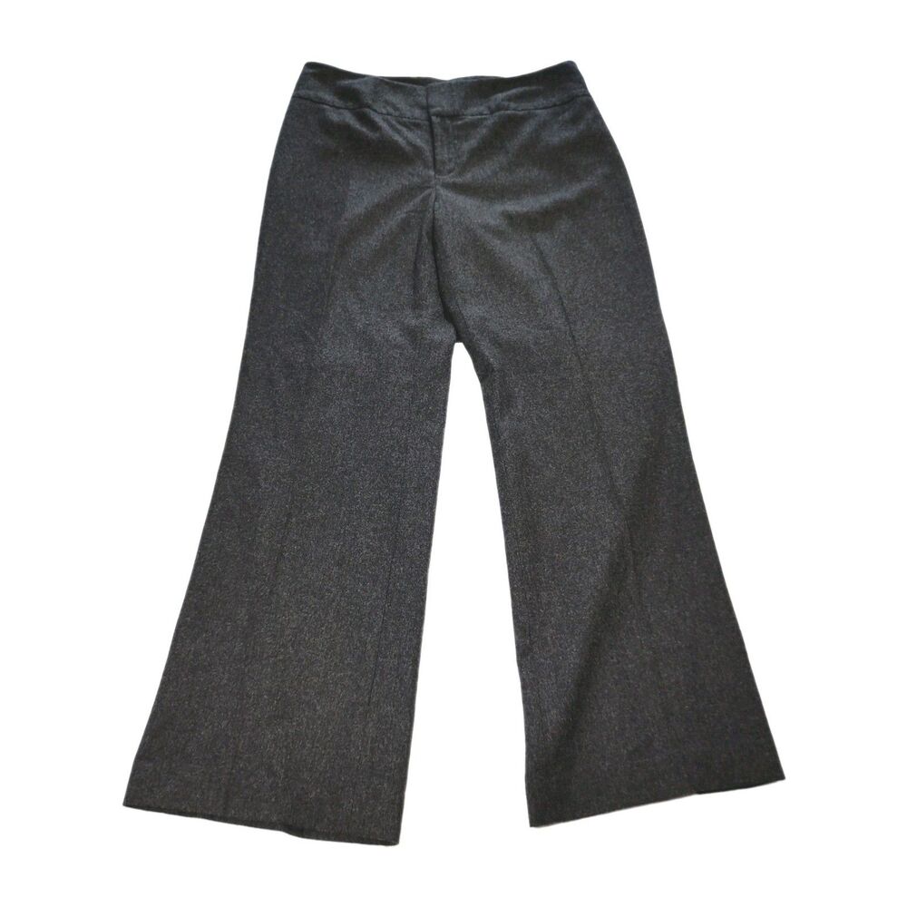 Banana Republic Harrison Gray Wool Pants Womens 14 Academia Quiet Luxury Office